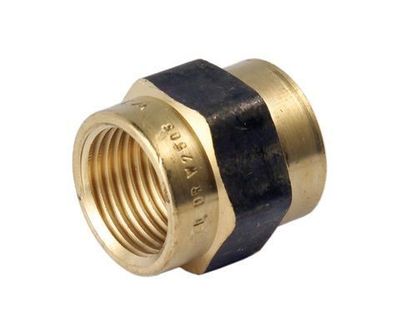 Brassware | 15mm Hex Socket | Female Iron | Brass | Code: AW517