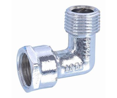 Brassware | 15mm Elbow FI x MI | Chrome | Code: AW563