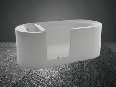 Bath | Walden Walk-In Sit-Down Acrylic Bath - Matt White - 1700 x 787 x 610MM - Code: BWI-1700
