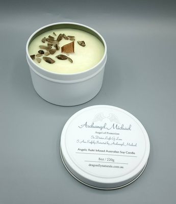 Archangel Michael - Sage &amp; Driftwood Candle
