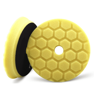 Yellow foam Velcro Application buffing pad