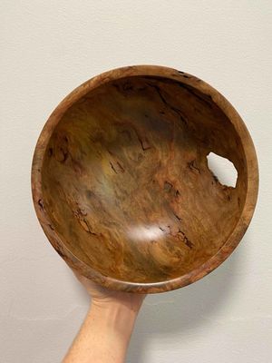 Yellow Box Burl Bowl- 26cm