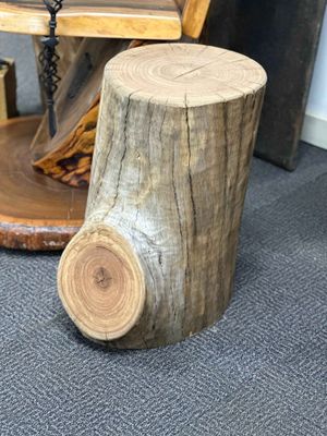 Hardwood Stump Side Table