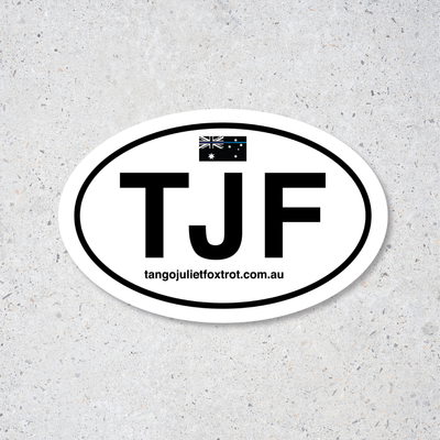 TJF Euro Sticker Vinyl UV 125mm x 80mm