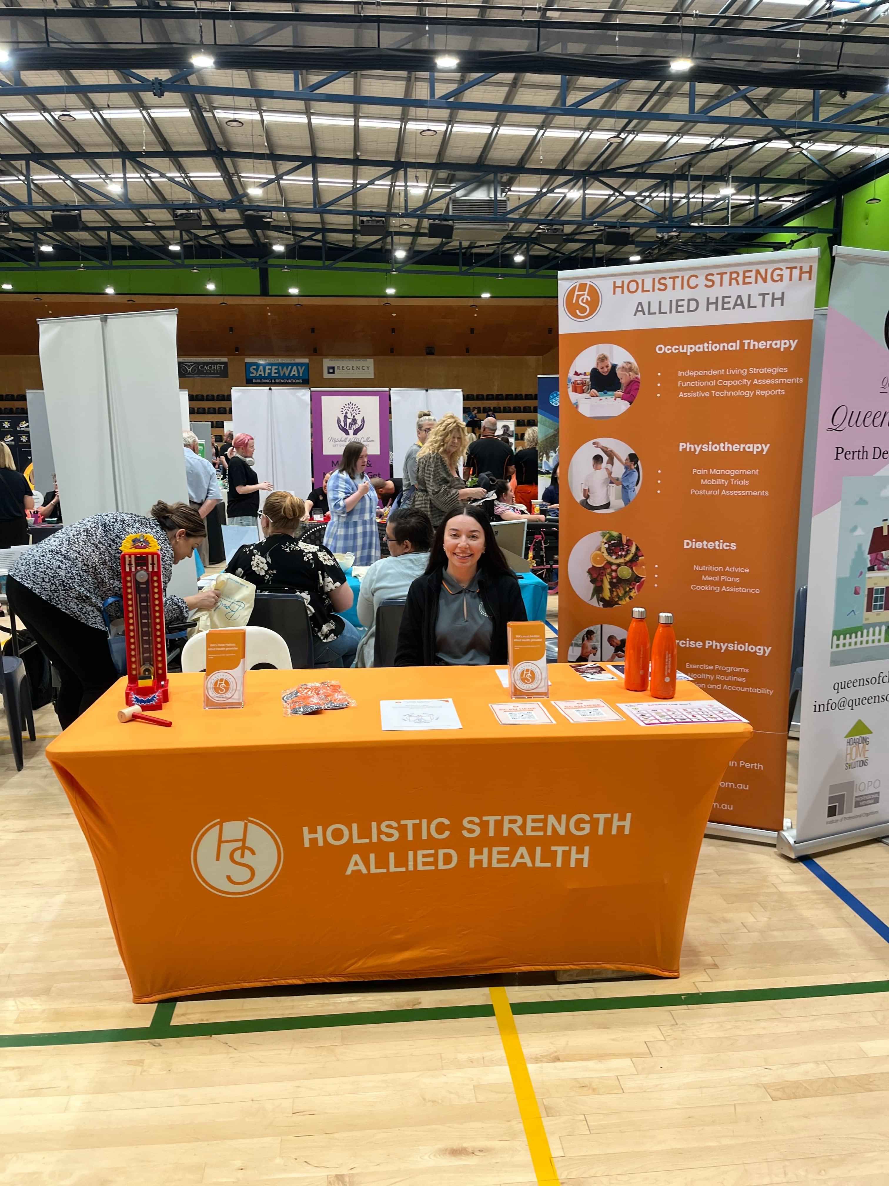 Holistic Strength team attending a disability community event in Mandurah