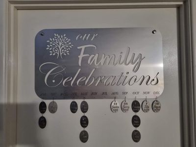 Family birthday hanger: our Family Celebrations