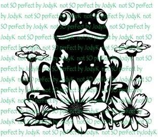 Water: Frog with Flowers - 40cm