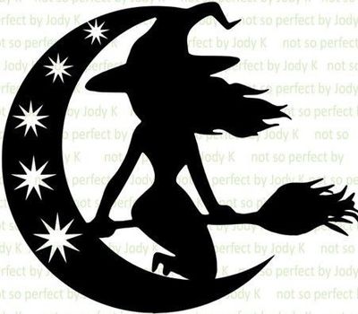 Wall art: Witch Crescent Moon330