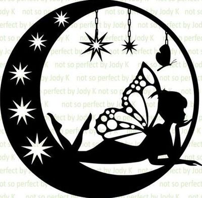 Wall art: Fairy Moon332