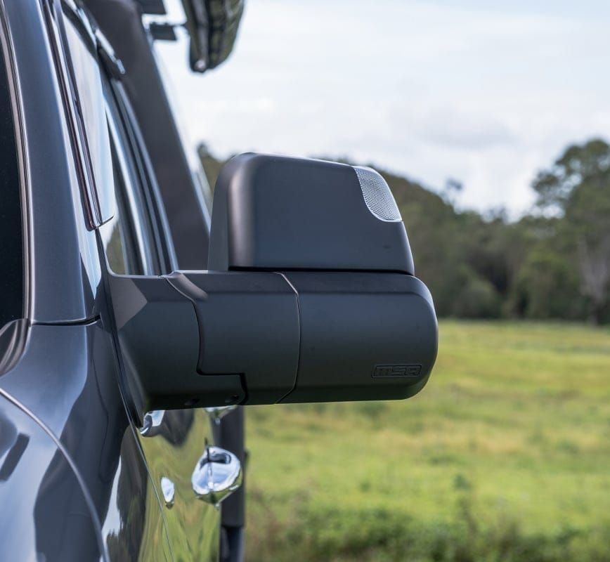 MSA towing mirror in extended position
