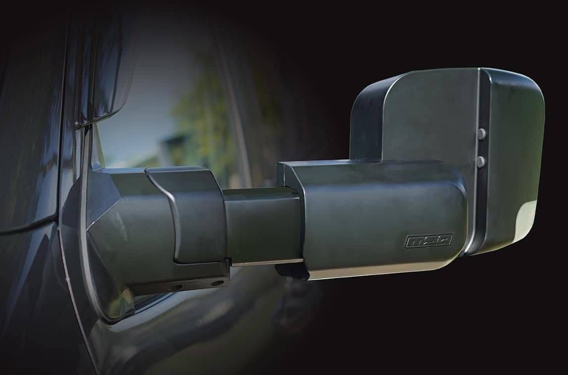 MSA power fold towing mirror in chrome
