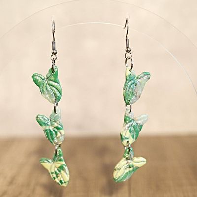 Chain of Syngonium Earrings