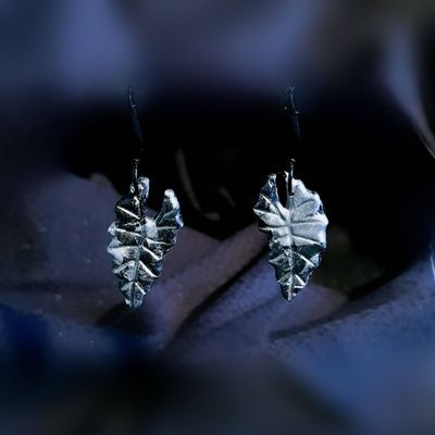 Noir Frydek Alocasia Earrings