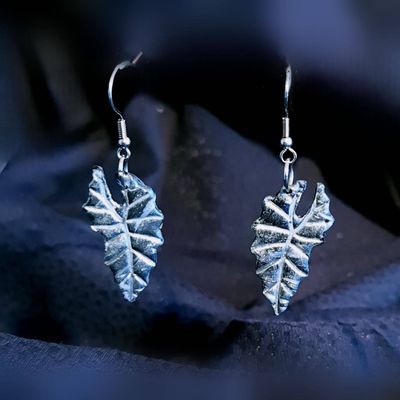 Noir Frydek Alocasia Earrings II