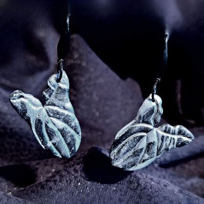 Noir Syngonium Earrings