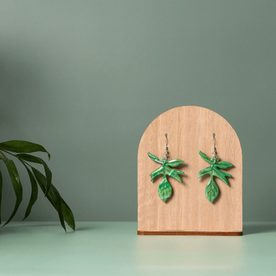 Florida Philodendron Earrings