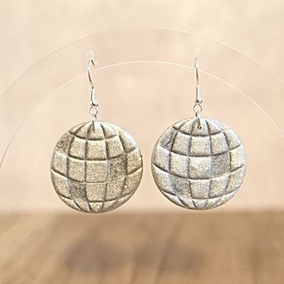 Big Disco Ball Earrings