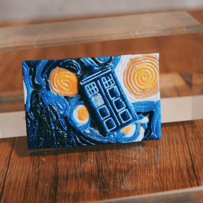 Starry Night Blue Box Magnet