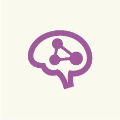 Innovative Learning Icon - Brain outline.