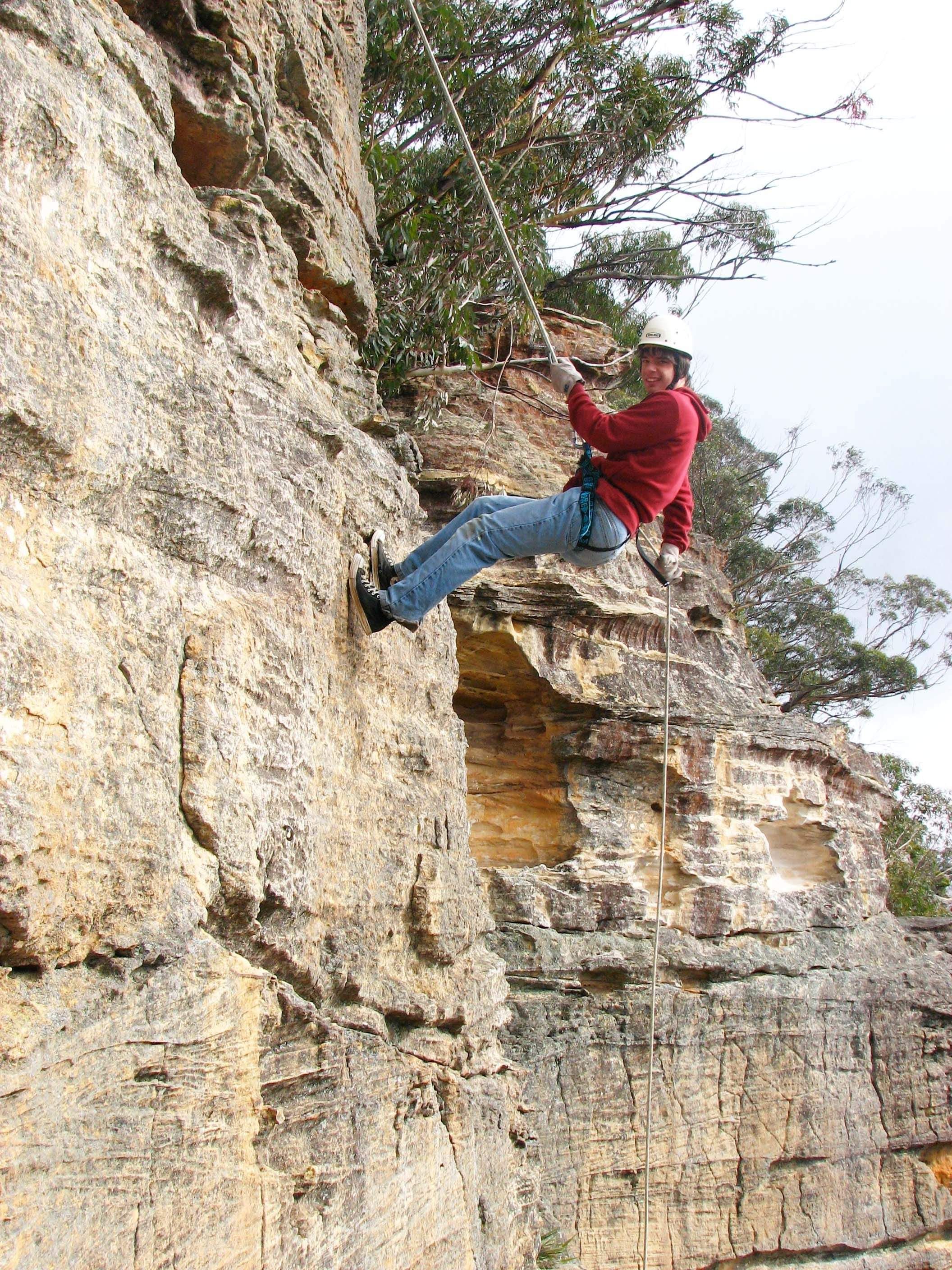 Abseiling at Mt York | Blue Mountains adventure camp