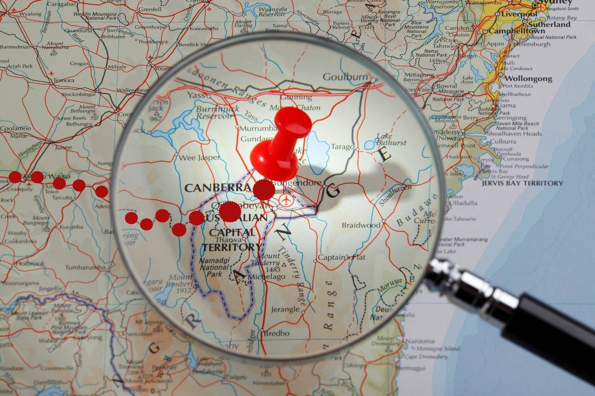 The ANZAC Way - Image of Route Map