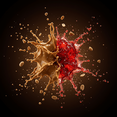 PB AND JAM FLAVOUR