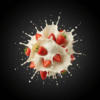 STRAWBERRY CUSTARD FLAVOUR