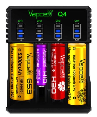 PRE-ORDER **Vapcell Q-4 Quad Battery Charger**