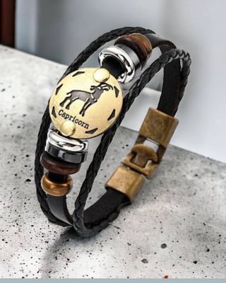 Capricorn Men's Bracelet- Rugged Elegance