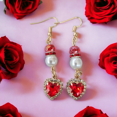 Crimson Love Earrings