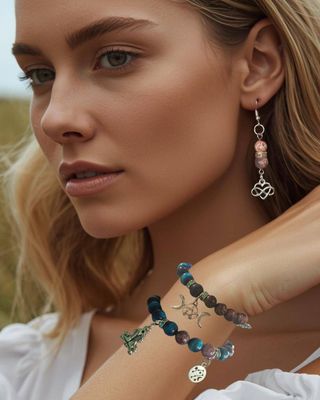 Gemini Earrings- Sterling Synthesis of Wit and Whimsy