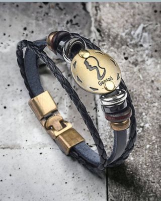 Gemini Men's Bracelet: Rugged Artistry Meets Intellectual Charm