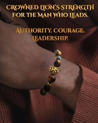 King of Strength ~Crowned Lion's Strength Bracelet