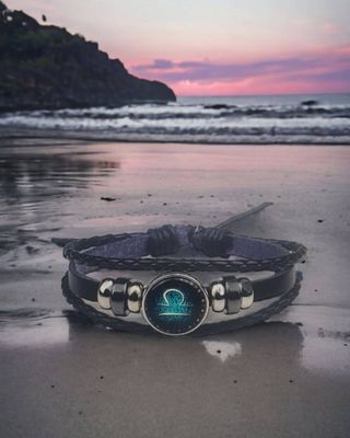 Libra Men's Adjustable Bracelet: Celestial Elegance
