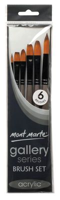 6 Acrylic Brushes