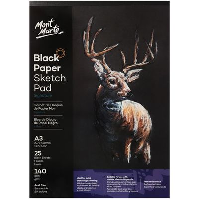 A3 Black Paper Pad